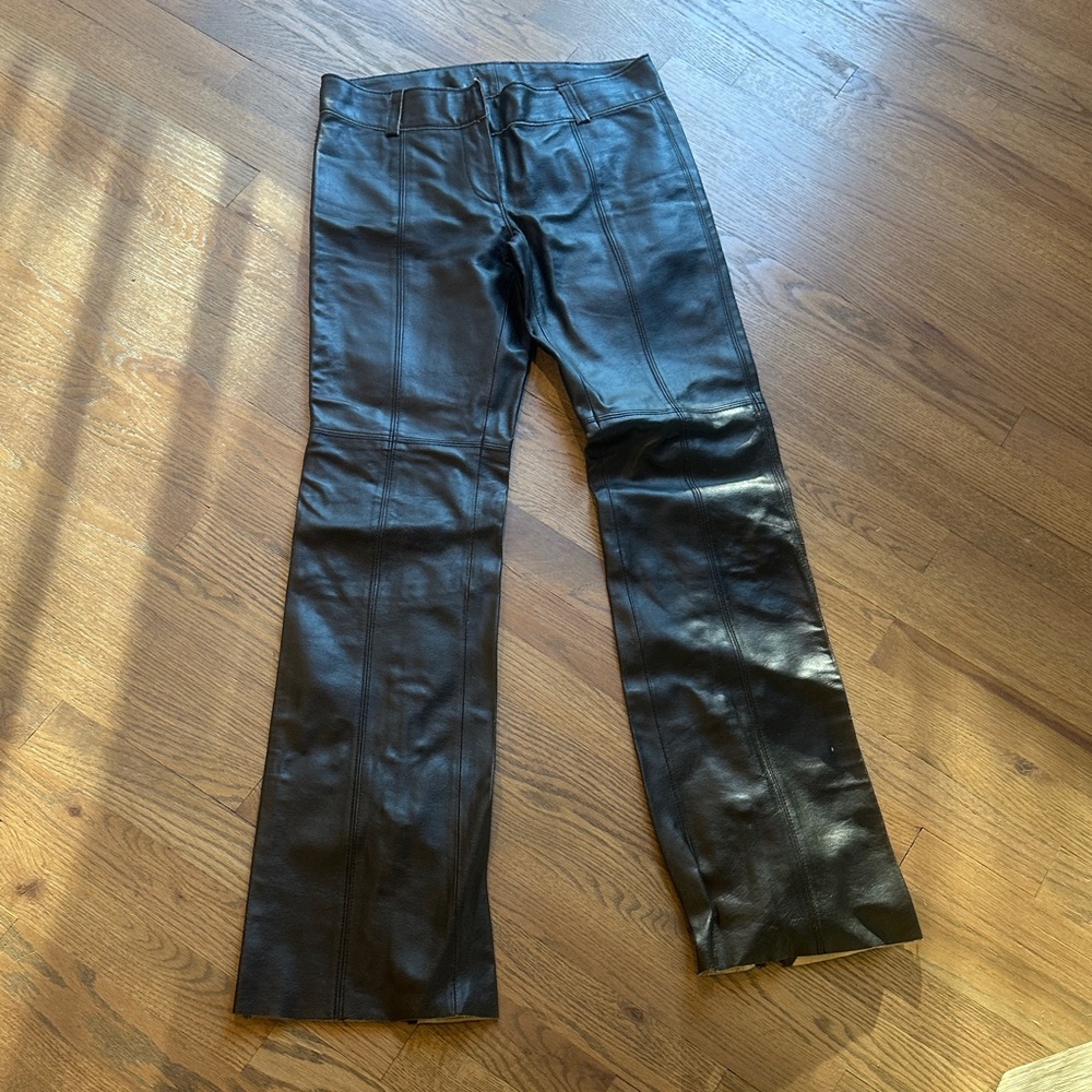 Express Black Leather Pants